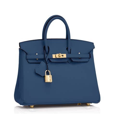 blue Hermes Birkin handbags